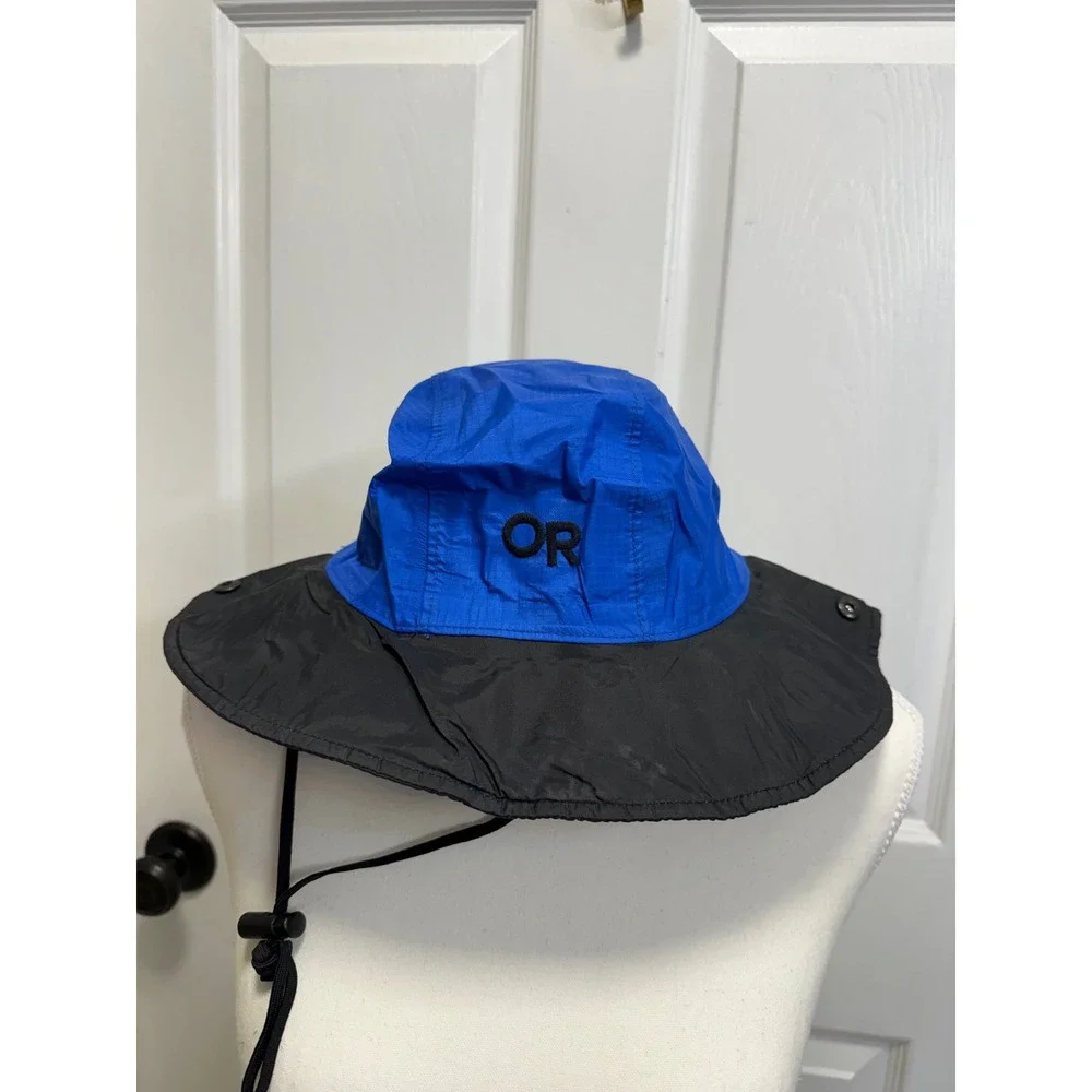Outdoor Research Seattle Sombrero GORE-TEX Rain Hat Mens Blue Black Large USA